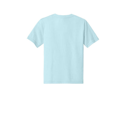 Next Level Apparel Youth CVC Tee — Ice Blue (Back)