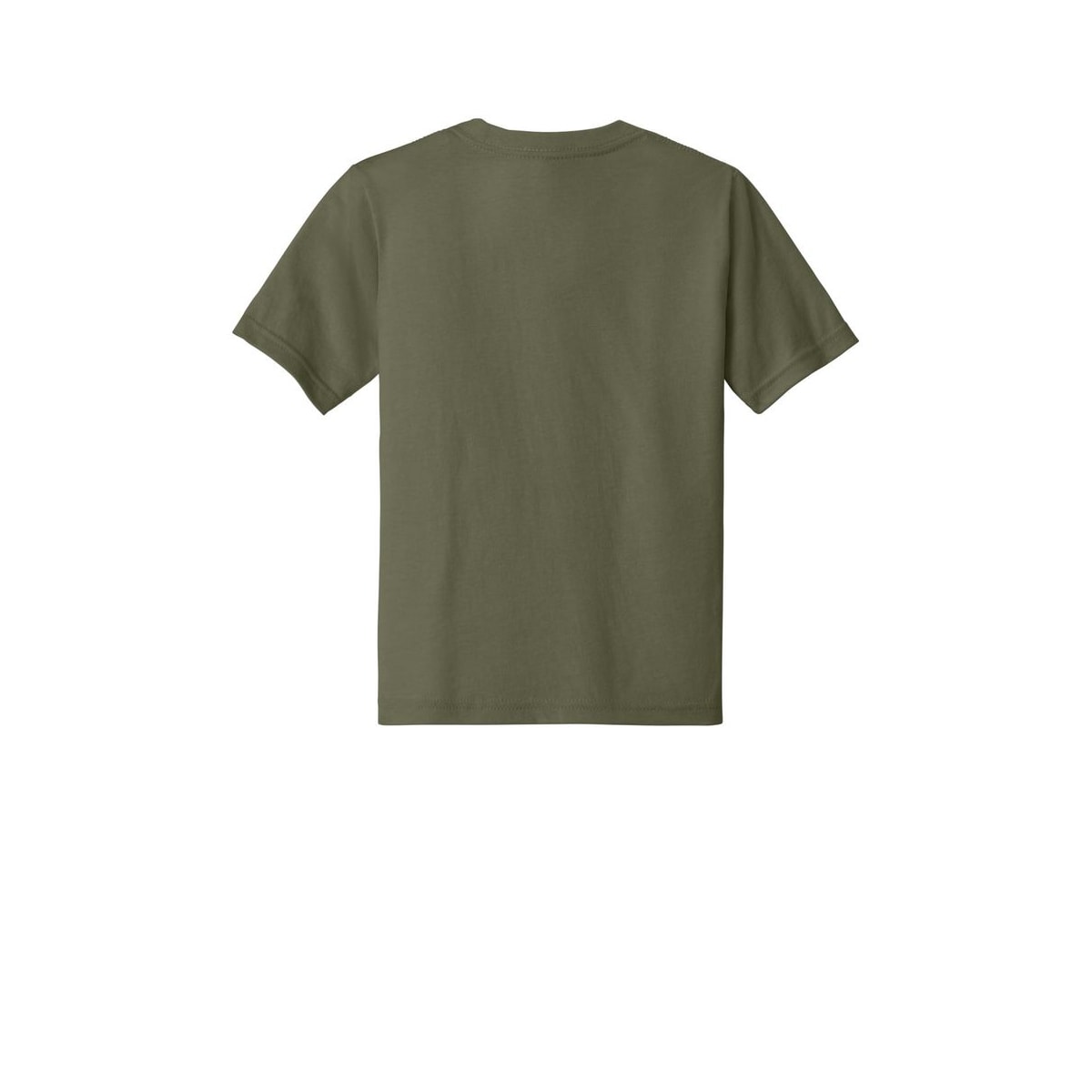 Next Level Apparel Youth CVC Tee — Military Green (Back)
