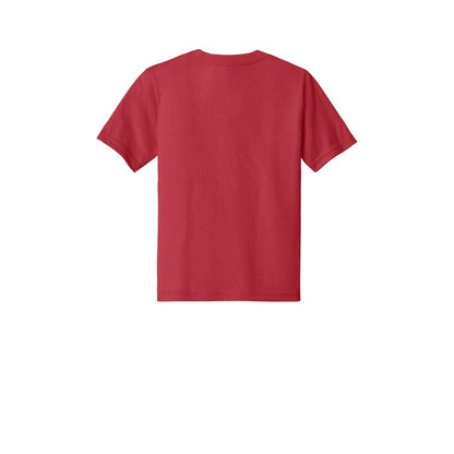 Next Level Apparel Youth CVC Tee — Red (Back)