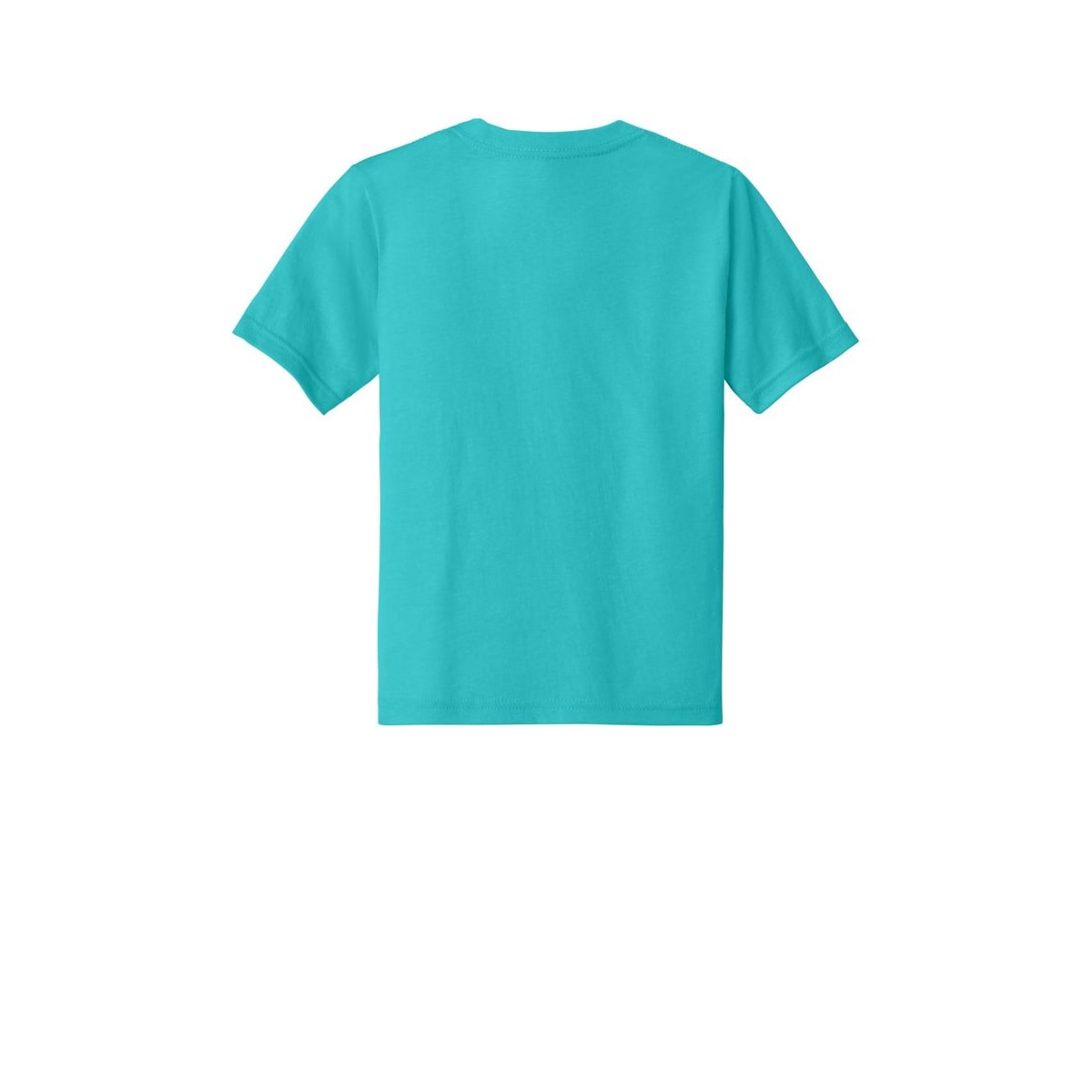 Next Level Apparel Youth CVC Tee — Tahiti Blue (Back)