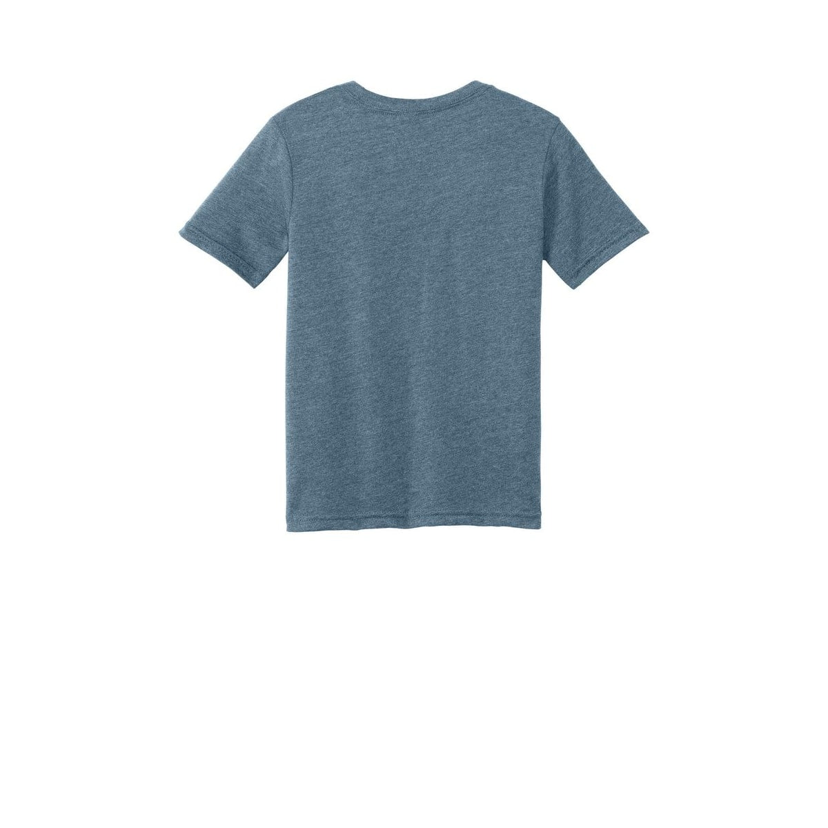 Next Level Apparel Youth CVC Tee — Heather Slate Blue (Back)