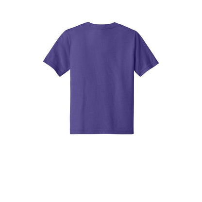 Next Level Apparel Youth CVC Tee — Purple Rush (Back)