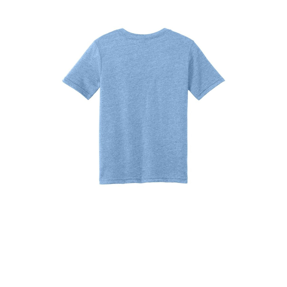 Next Level Apparel Youth CVC Tee — Heather Columbia Blue (Back)