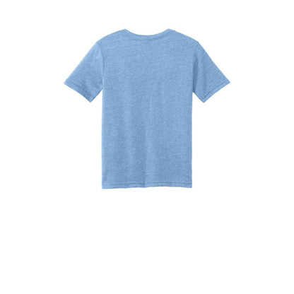 Next Level Apparel Youth CVC Tee — Heather Columbia Blue (Back)