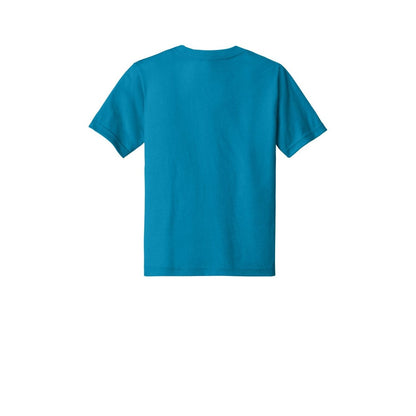 Next Level Apparel Youth CVC Tee — Turquoise (Back)