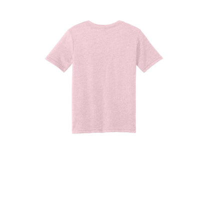 Next Level Apparel Youth CVC Tee — Heather Light Pink (Back)