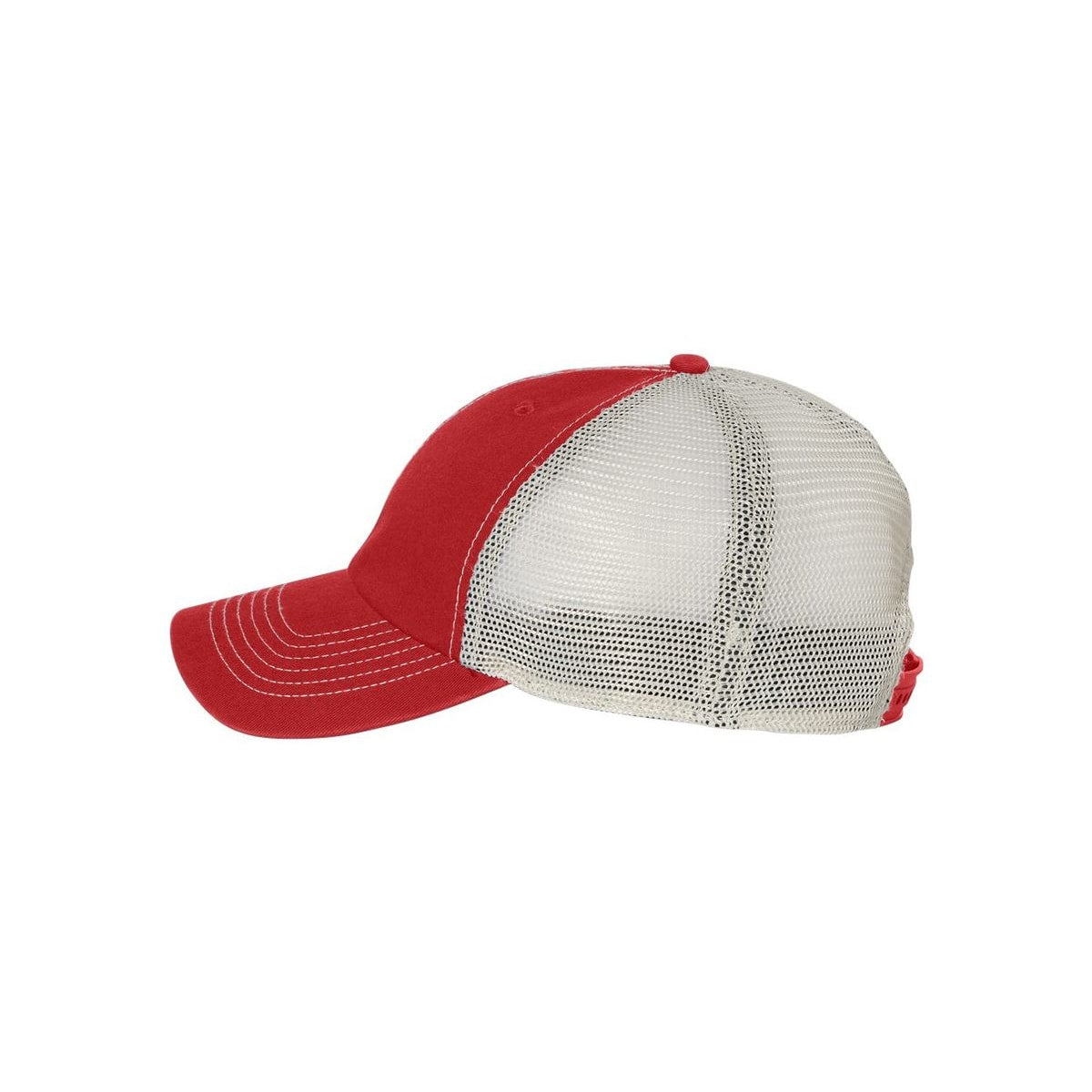 Trawler Cap — Red/ Stone (Left)