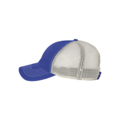 Trawler Cap — Royal/ Stone (Left)