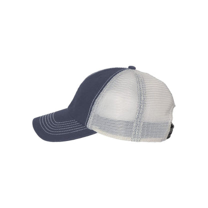 Trawler Cap — Vintage Navy/ Stone (Left)
