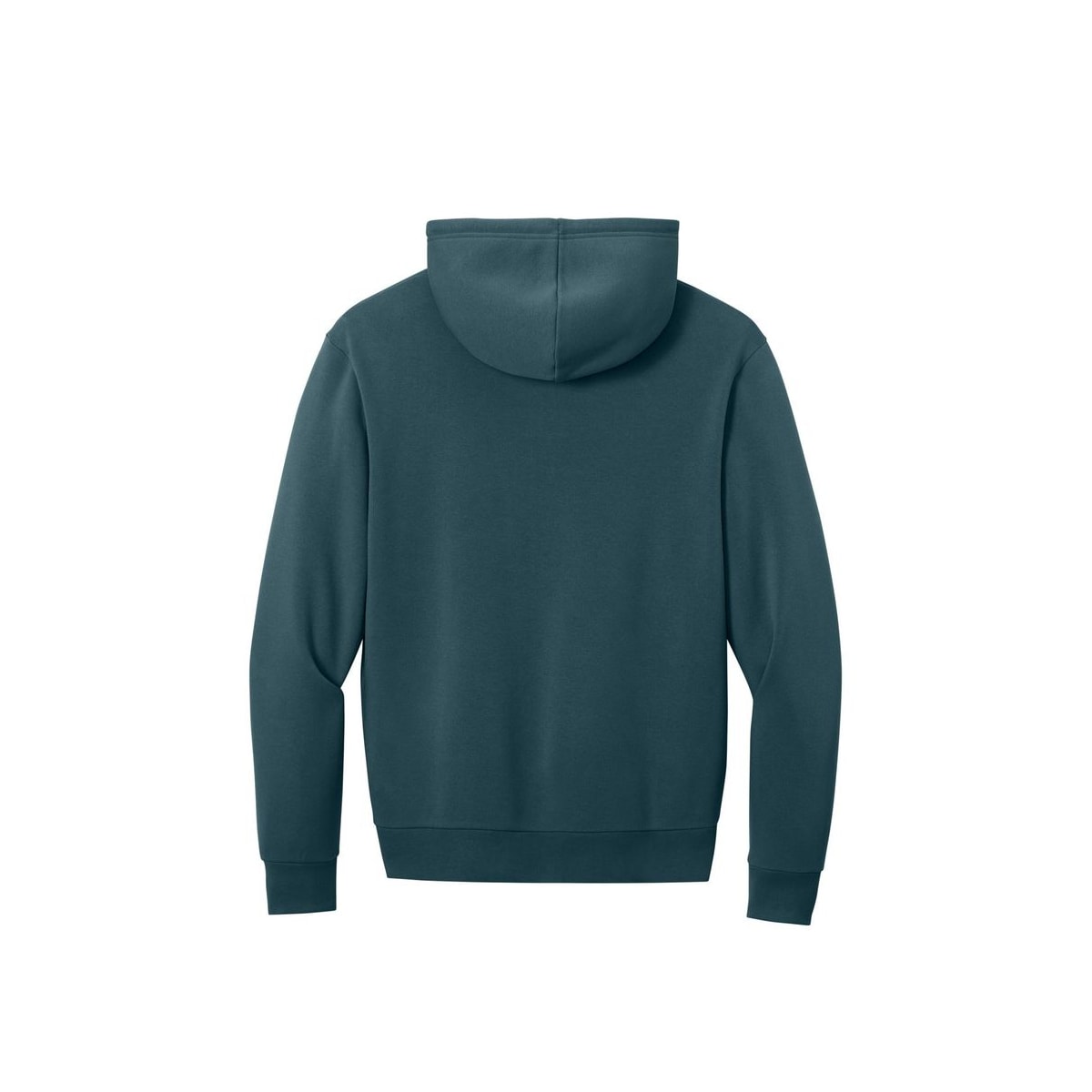 District MelloFleece Full-Zip Hoodie — Deep Cyan (Back)