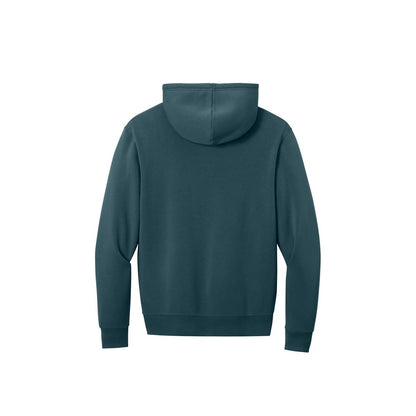 District MelloFleece Full-Zip Hoodie — Deep Cyan (Back)