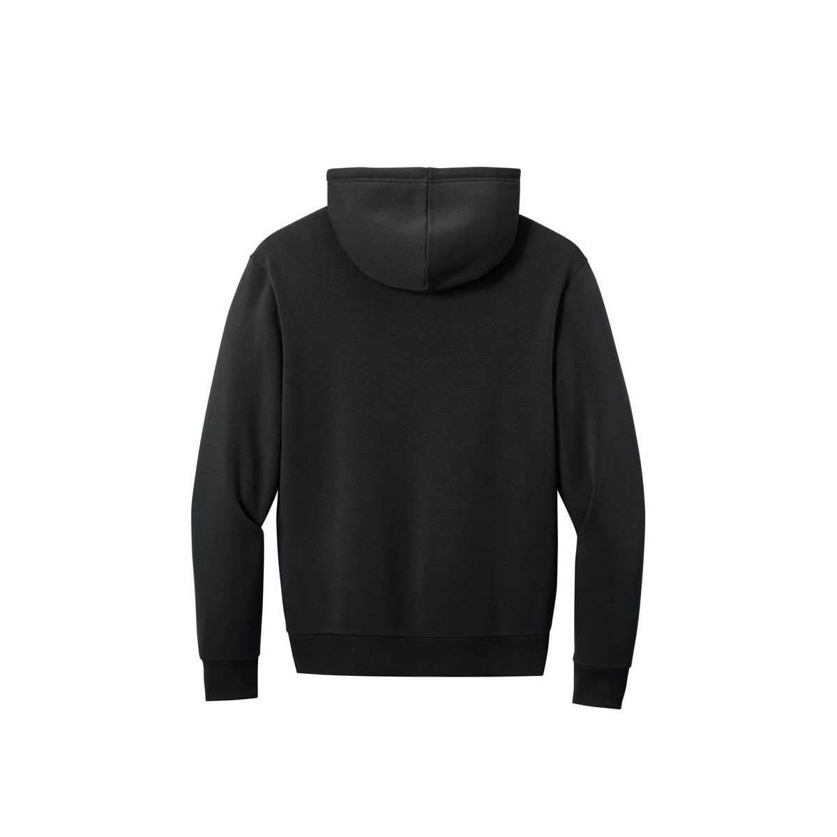 District MelloFleece Full-Zip Hoodie — Black (Back)