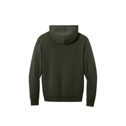 District MelloFleece Full-Zip Hoodie — Dark Olive (Back)