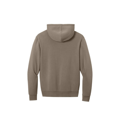 District MelloFleece Full-Zip Hoodie — Warm Taupe (Back)