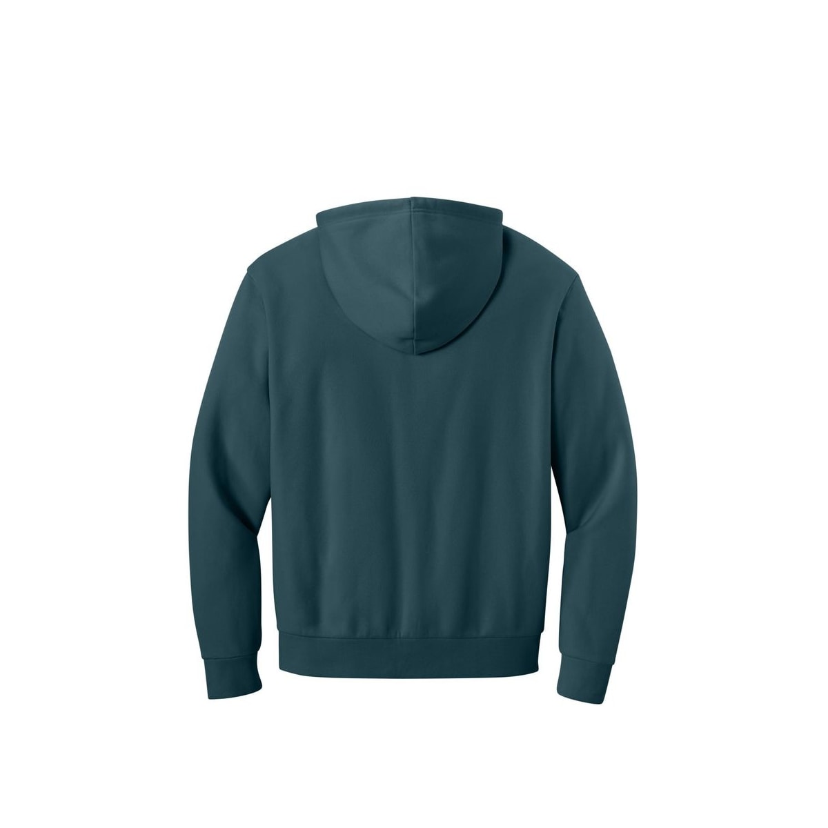 District MelloFleece Hoodie — Deep Cyan (Back)
