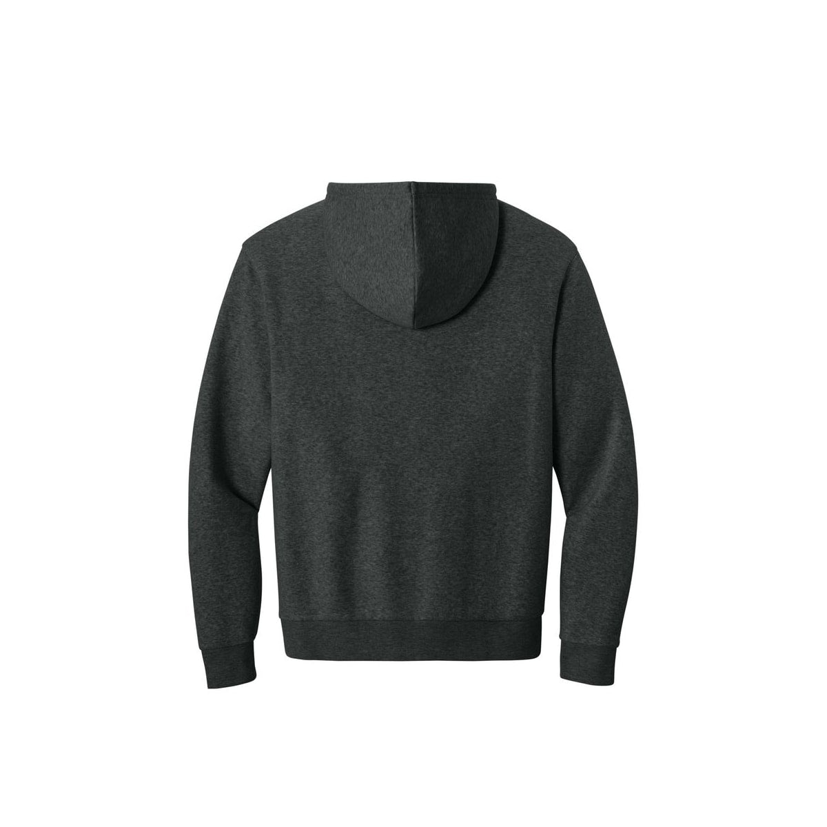 District MelloFleece Hoodie — Heathered Charcoal (Back)