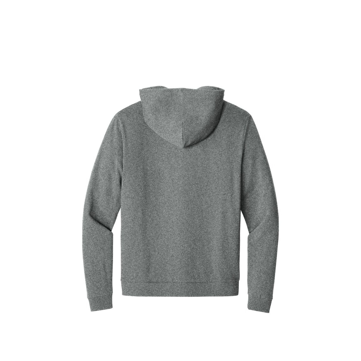 District Perfect Tri Fleece Full-Zip Hoodie — Grey Frost (Back)
