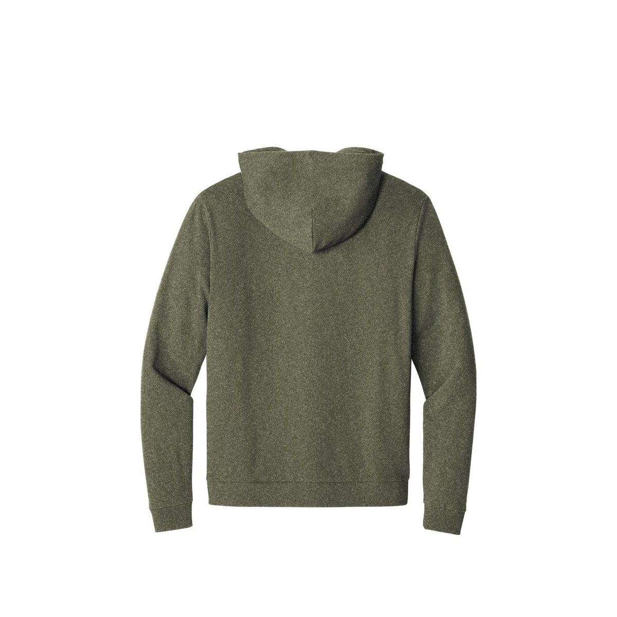 District Perfect Tri Fleece Full-Zip Hoodie — Military Green Frost (Back)