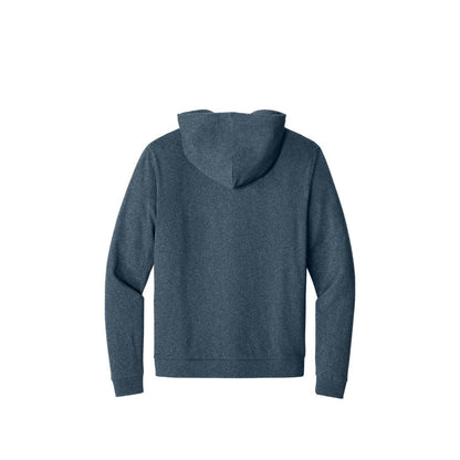 District Perfect Tri Fleece Full-Zip Hoodie — Navy Frost (Back)