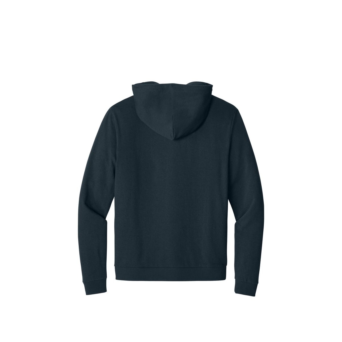 District Perfect Tri Fleece Full-Zip Hoodie — New Navy (Back)
