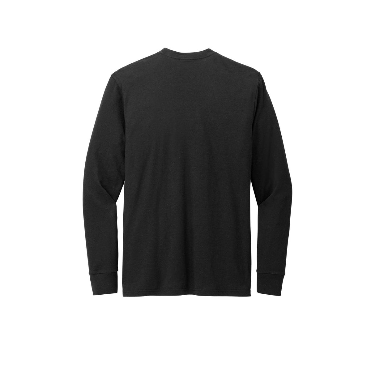 District Perfect Blend CVC Long Sleeve Tee — Black (Back)