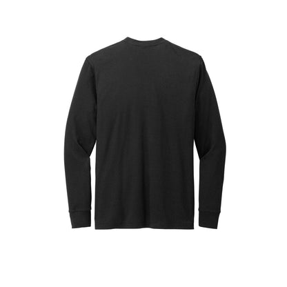 District Perfect Blend CVC Long Sleeve Tee — Black (Back)