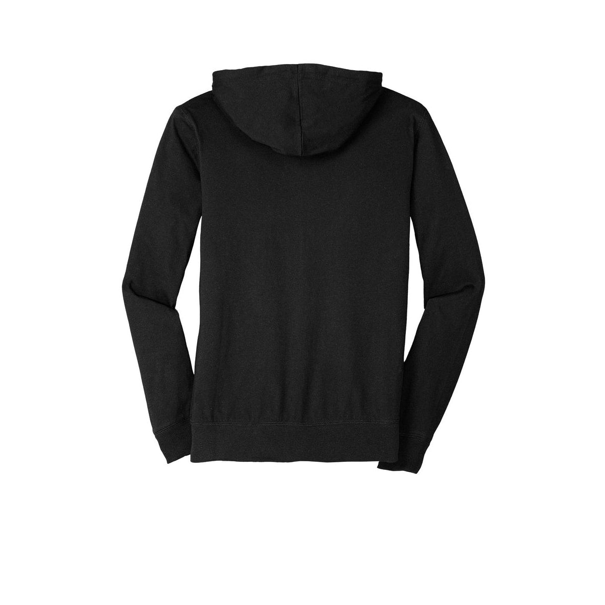 District Jersey Full-Zip Hoodie — Black (Back)