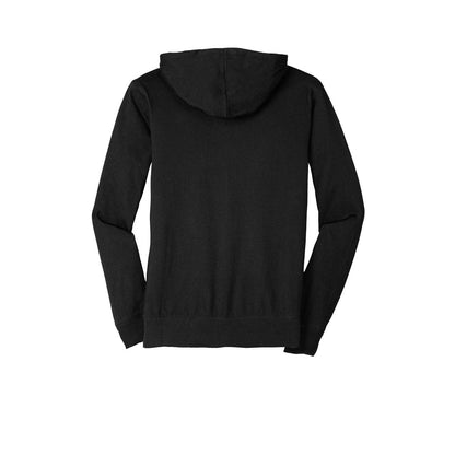 District Jersey Full-Zip Hoodie — Black (Back)