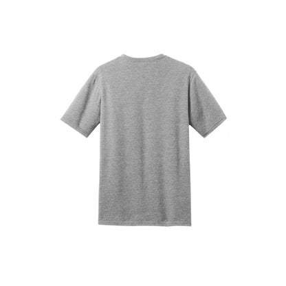 District Perfect Blend CVC Tee — Light Heather Grey (Back)