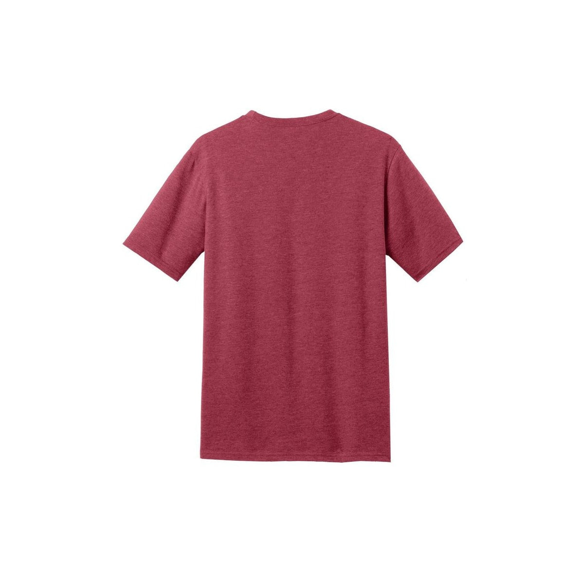 District Perfect Blend CVC Tee — Heathered Red (Back)