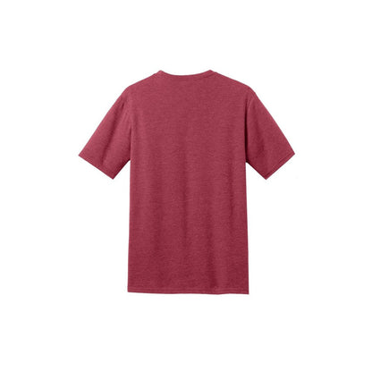 District Perfect Blend CVC Tee — Heathered Red (Back)
