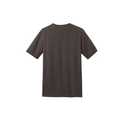 District Perfect Blend CVC Tee — Heathered Brown (Back)