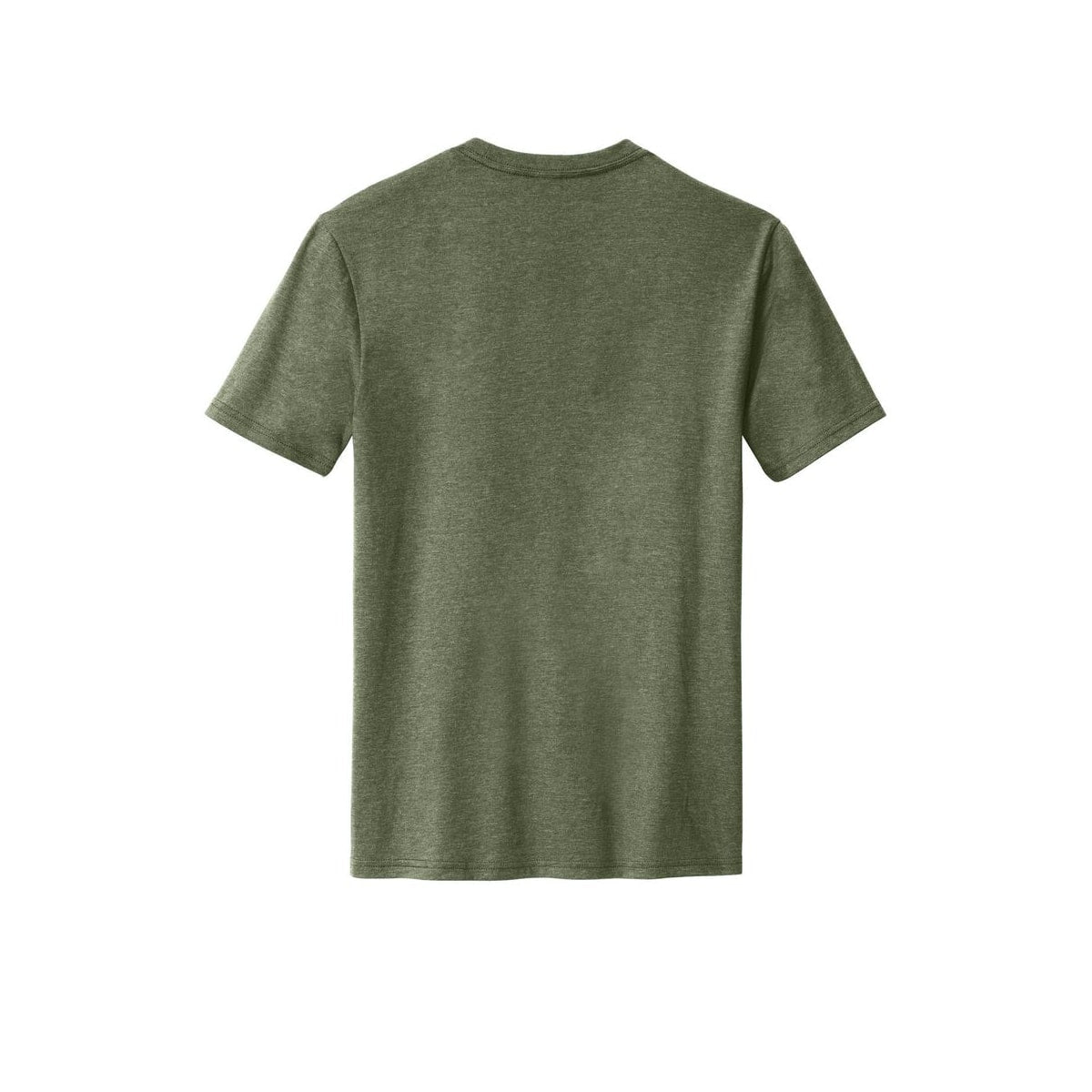 District Perfect Blend CVC Tee — Heathered Olive (Back)