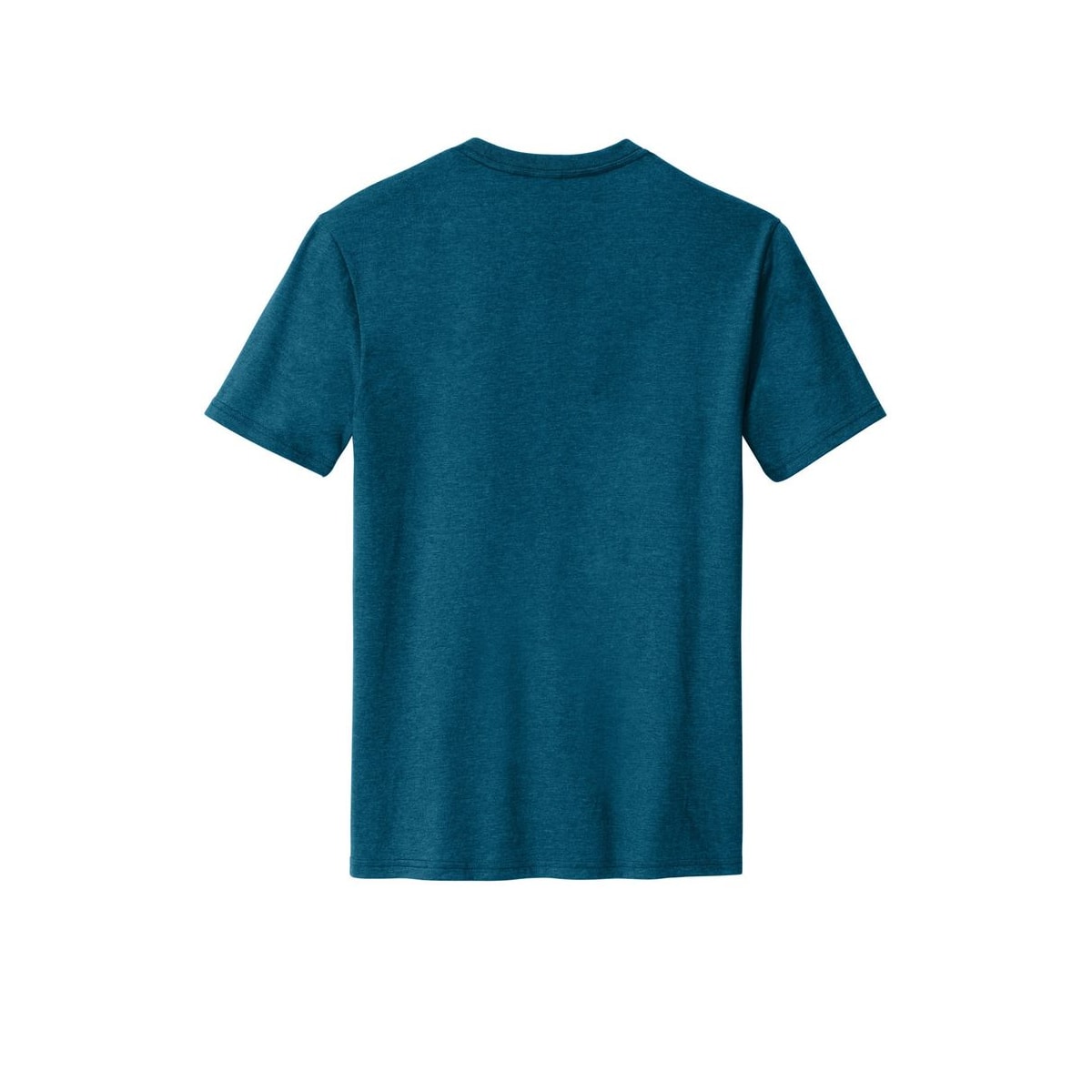 District Perfect Blend CVC Tee — Deep Turquoise Fleck (Back)