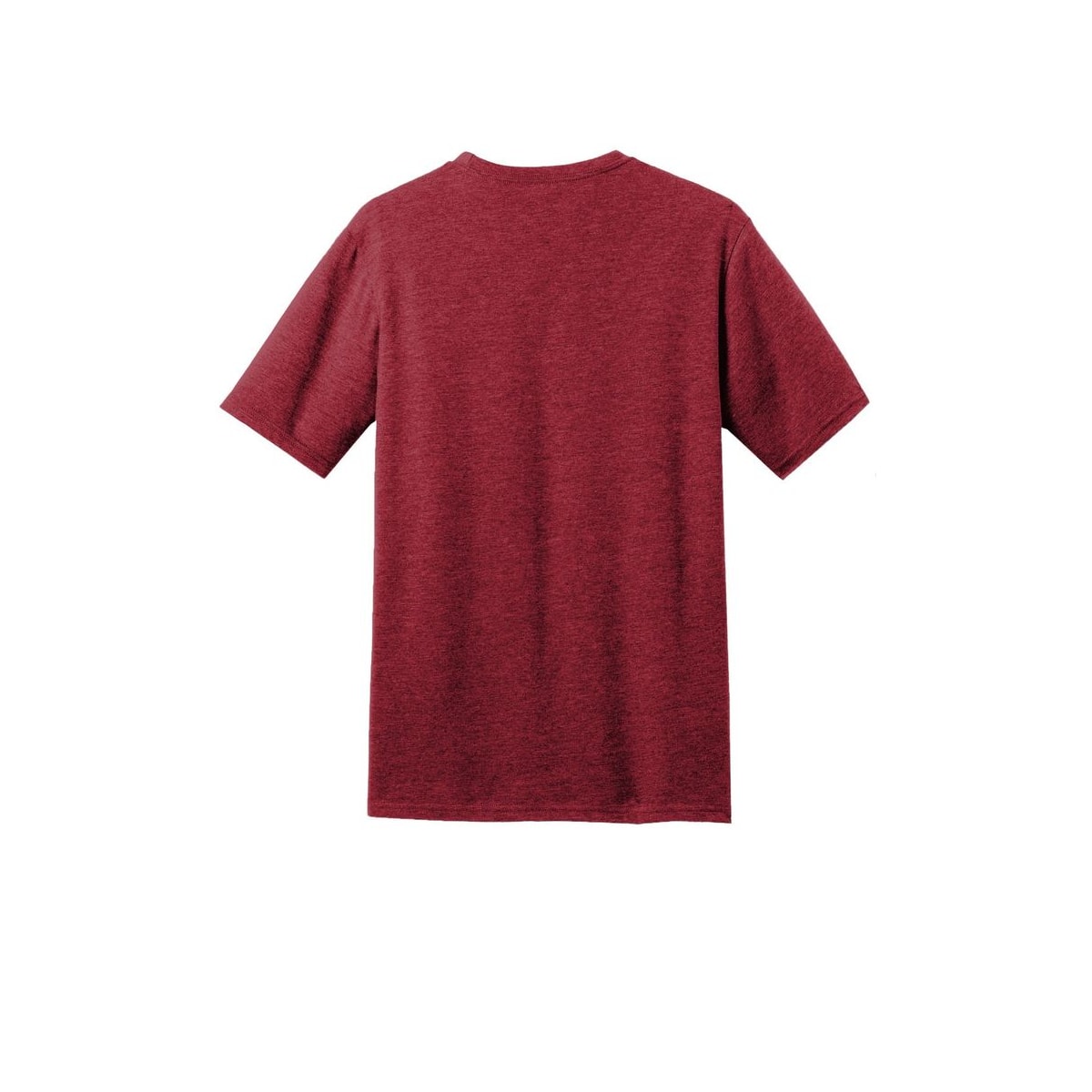 District Perfect Blend CVC Tee — Red Fleck (Back)