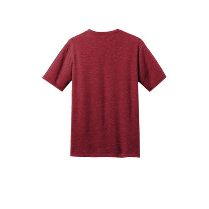 District Perfect Blend CVC Tee — Red Fleck (Back)