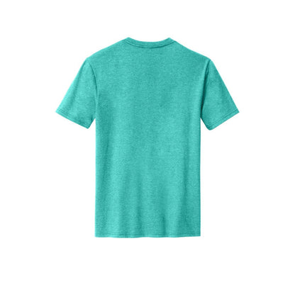 District Perfect Blend CVC Tee — Aqua Heather (Back)