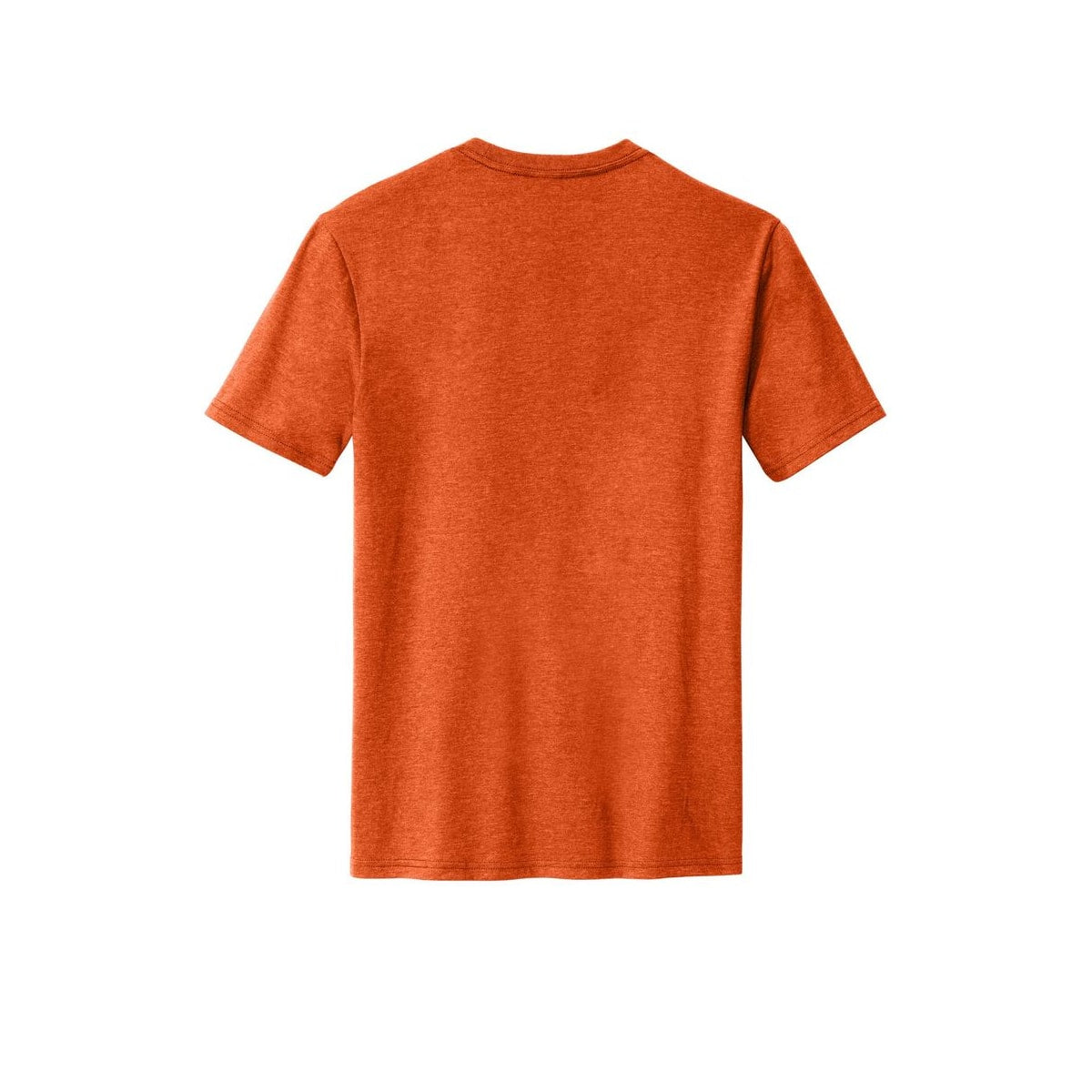 District Perfect Blend CVC Tee — Deep Orange Heather (Back)