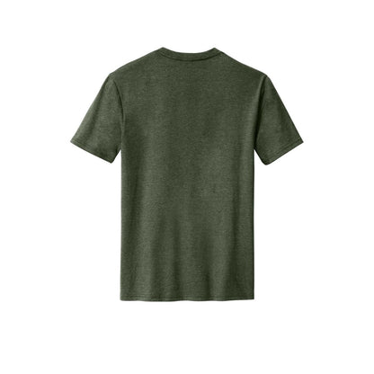 District Perfect Blend CVC Tee — Heathered Forest Green (Back)