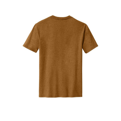 District Perfect Blend CVC Tee — Duck Brown Heather (Back)