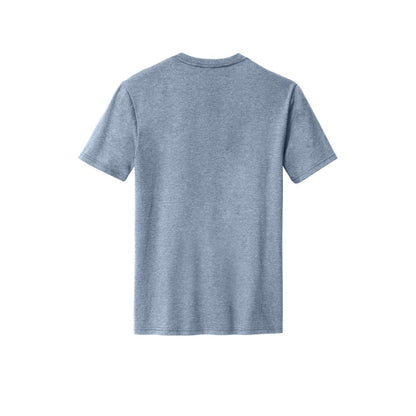 District Perfect Blend CVC Tee — Flint Blue Heather (Back)