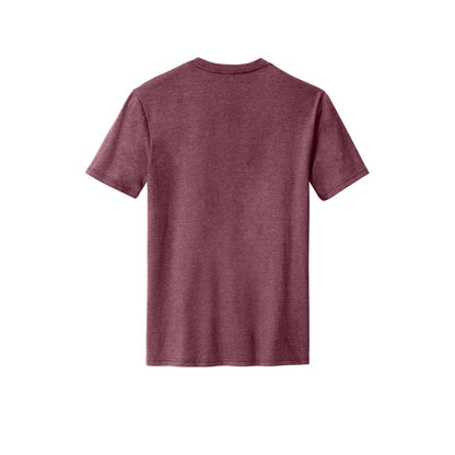 District Perfect Blend CVC Tee — Heathered Cardinal (Back)