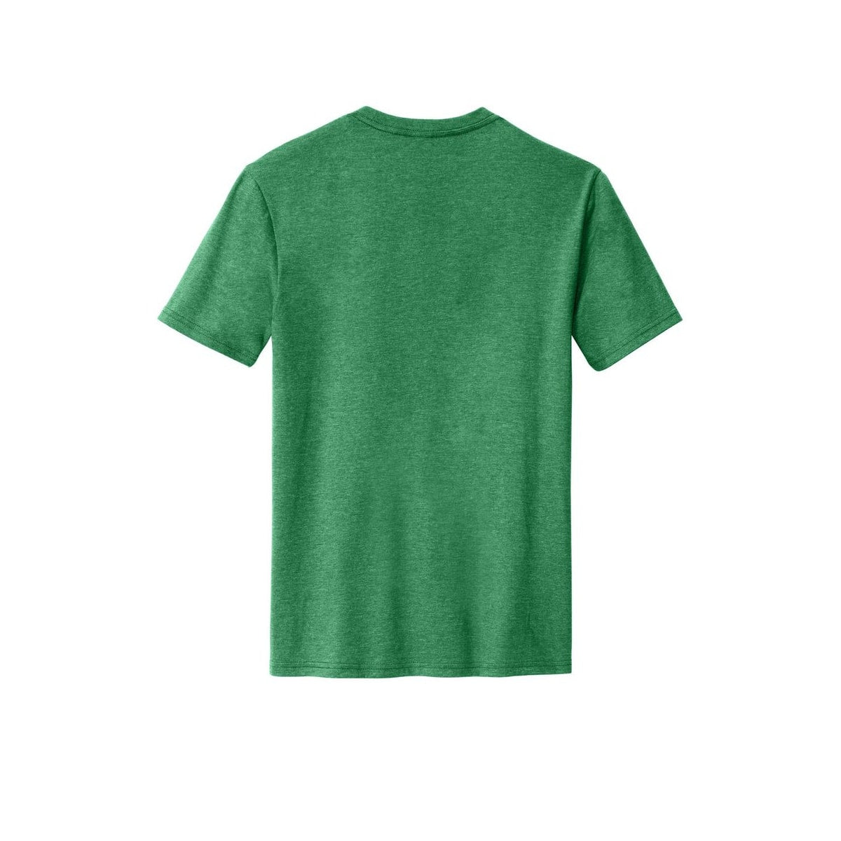 District Perfect Blend CVC Tee — Heathered Kelly Green (Back)