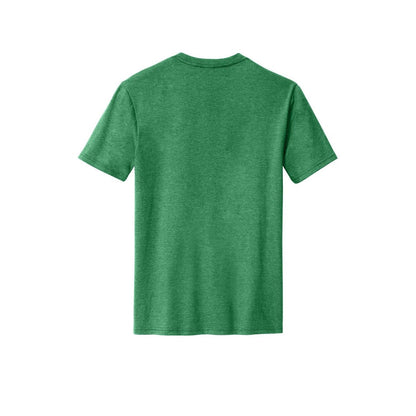District Perfect Blend CVC Tee — Heathered Kelly Green (Back)
