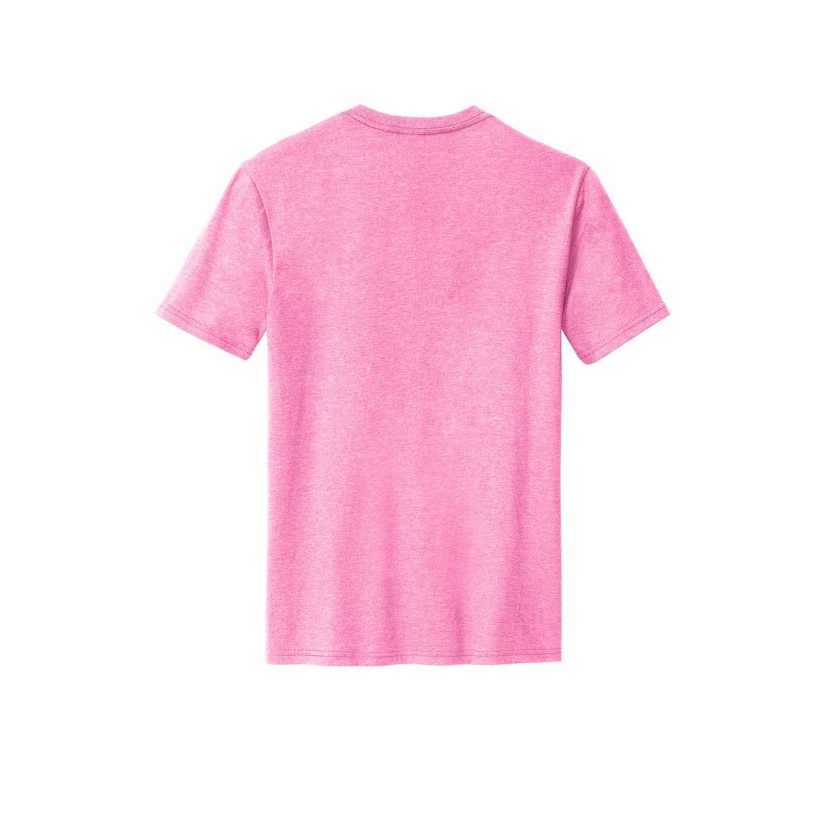 District Perfect Blend CVC Tee — Awareness Pink Heather (Back)