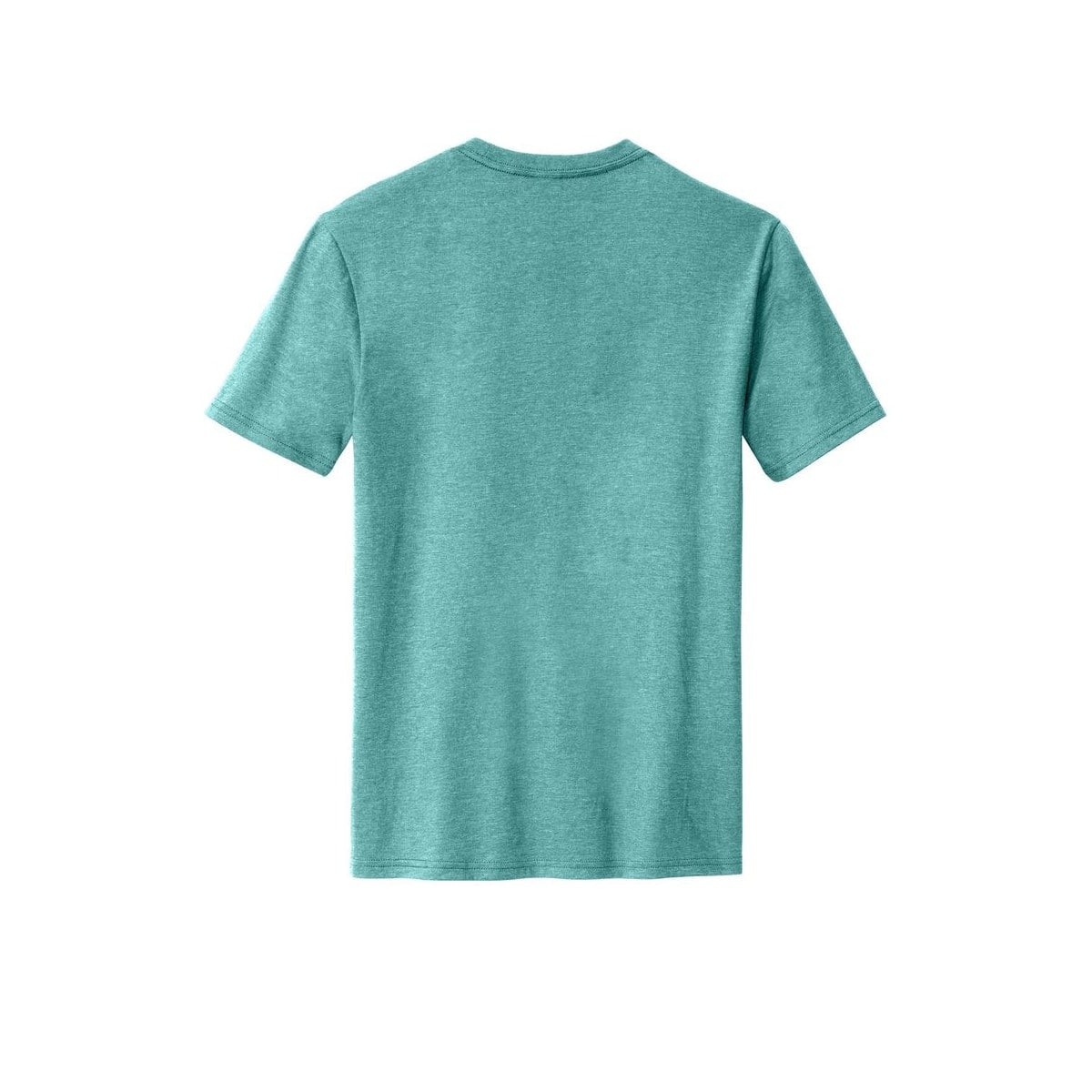 District Perfect Blend CVC Tee — Heathered Eucalyptus Blue (Back)