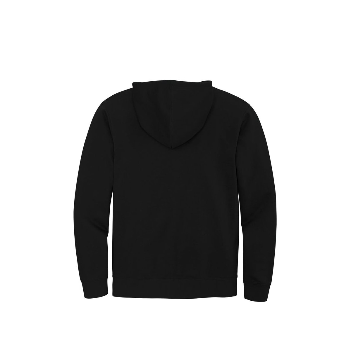 District V.I.T. Fleece Full-Zip Hoodie — Black (Back)