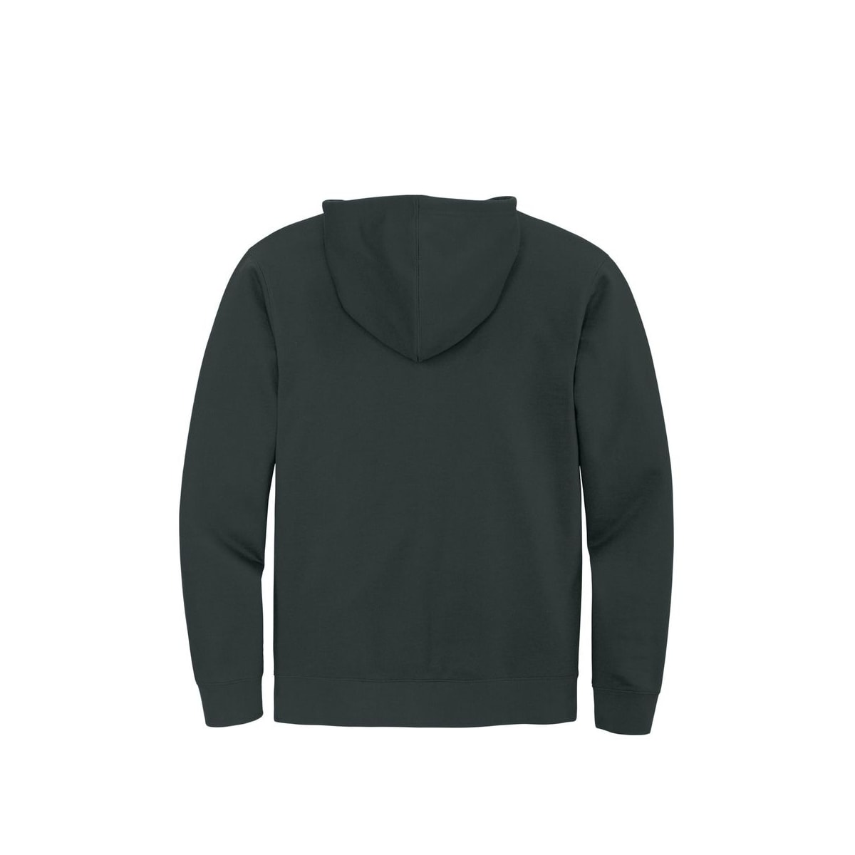District V.I.T. Fleece Full-Zip Hoodie — Charcoal (Back)