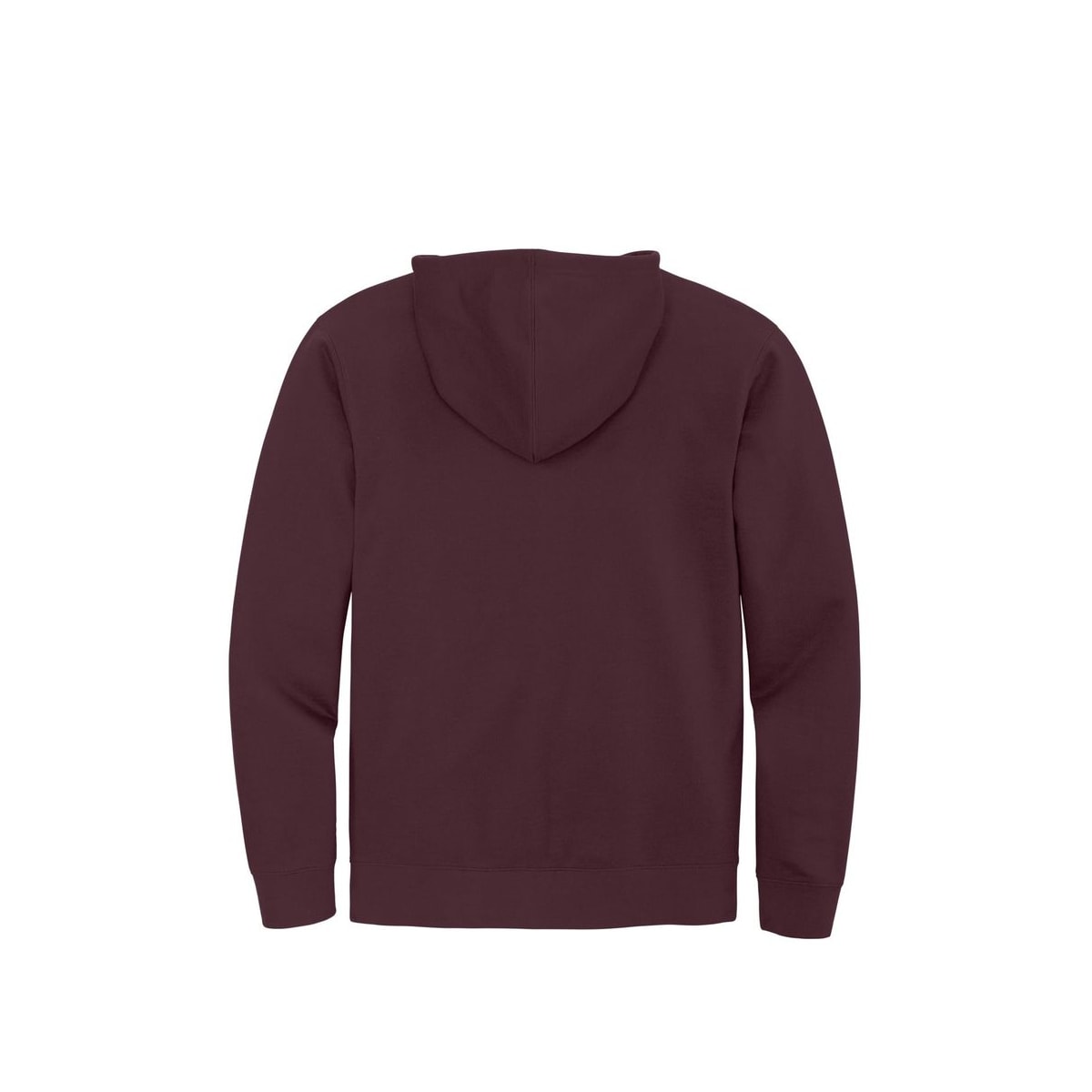 District V.I.T. Fleece Full-Zip Hoodie — Plum (Back)