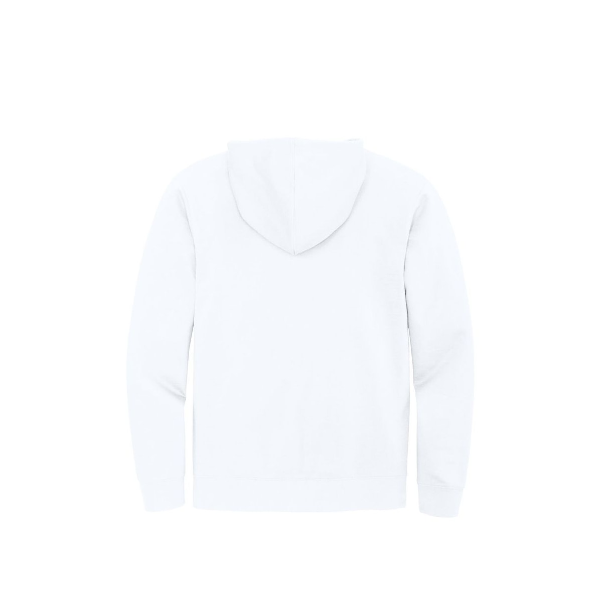 District V.I.T. Fleece Full-Zip Hoodie — White (Back)